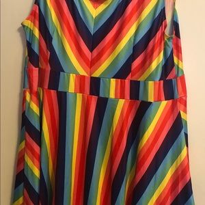 Rainbow skater dress